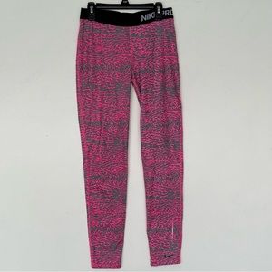 Nike Gravel Hot Pink Animal Print Leggings